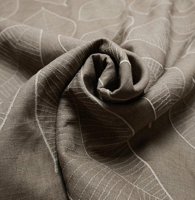 B250 - 640 x 145 cm - Pregiato puro lino di manifattura, Antiek en Kunst, Antiek | Tapijten, Tafelkleden en Textiel