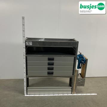 Aluca bedrijfswageninrichting 1240x320x1150mm (2801), Verzenden