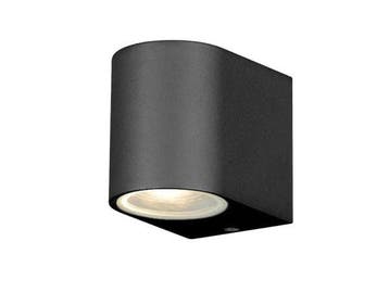 Veiling - 4x Wandlamp modern halfrond GU10 fitting zand zwar, Nieuw