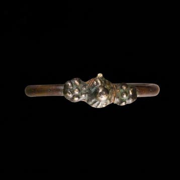Renaissance Bronze Anneau attribué à la tradition juive —