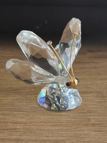 Swarovski - Beeldje - Kristallen dierenfiguren set (2) -