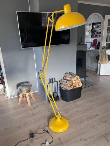 Staande lamp - Staal - 190 cm - Geel