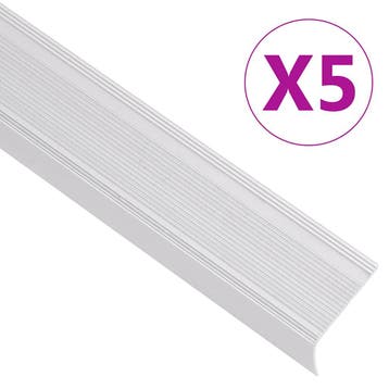 vidaXL Trapneuzen L-vormig 5 st 100 cm aluminium, Doe-het-zelf en Bouw, Verzenden, Nieuw