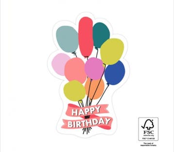 20x Stickers Ballon happy Birthday XL - verjaardag - slui..., Verzenden, Nieuw