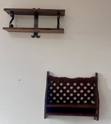 Plank (2) - Gietijzer - Een paar rustieke planken