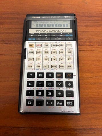 Casio FC-200 Financial Consultant & Casio J-3 Electronic