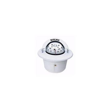 Bieden: Ritchie HF-79W flush mount compass white with light, Ophalen of Verzenden, Nieuw