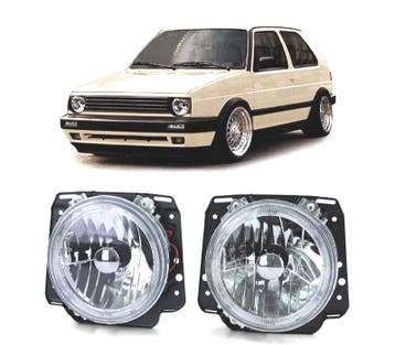 PHARES GOLF2 MK II 83-91 ANGEL EYES CHROMÉ H4, Auto-onderdelen, Verzenden, Nieuw