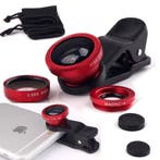 DrPhone PiX - 180° Universele 3 in 1 Fish Eye Lens - Macro /, Telecommunicatie, Mobiele telefoons | Toebehoren en Onderdelen, Verzenden