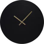 2dekans | Light & Living Wandklok Licola - Zwart - Ø59cm -, Huis en Inrichting, Ophalen of Verzenden, Nieuw