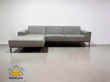 SITS grijze 3,5-zit met chaise longue – strak, ruim en topco, Verzenden
