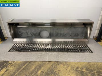 RVS Afzuigkap Dampkap met lamellen filters 300 cm Box model, Ophalen of Verzenden, Nieuw