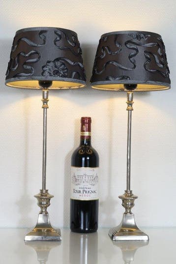 Lampe de table (2) - Paire de lampes de table élégantes et