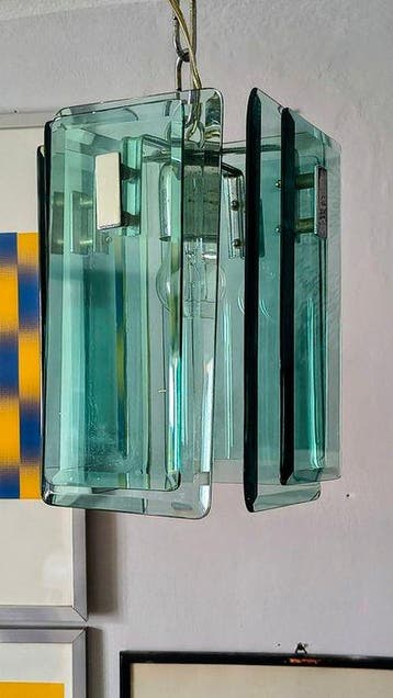 Plafondlamp - Glas, Antiek en Kunst