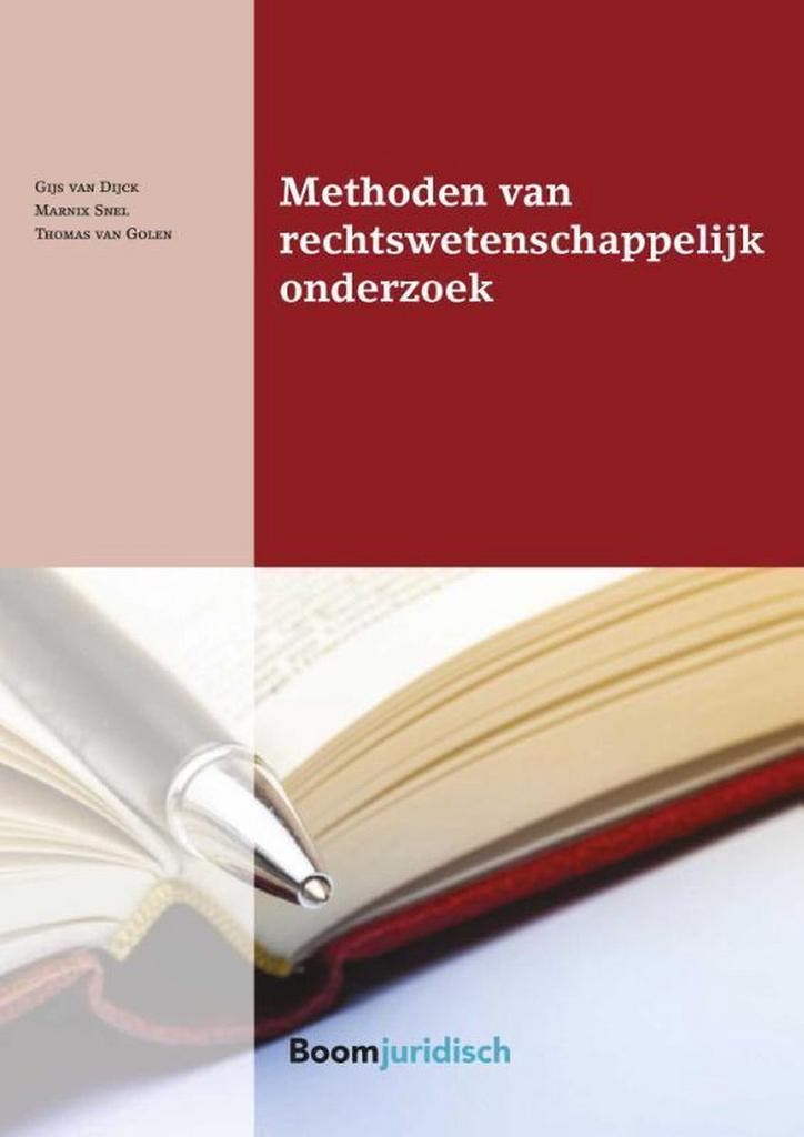 Methoden van rechtswetenschappelijk onderzoek / Boom, Boeken, Studieboeken en Cursussen, Zo goed als nieuw, Verzenden