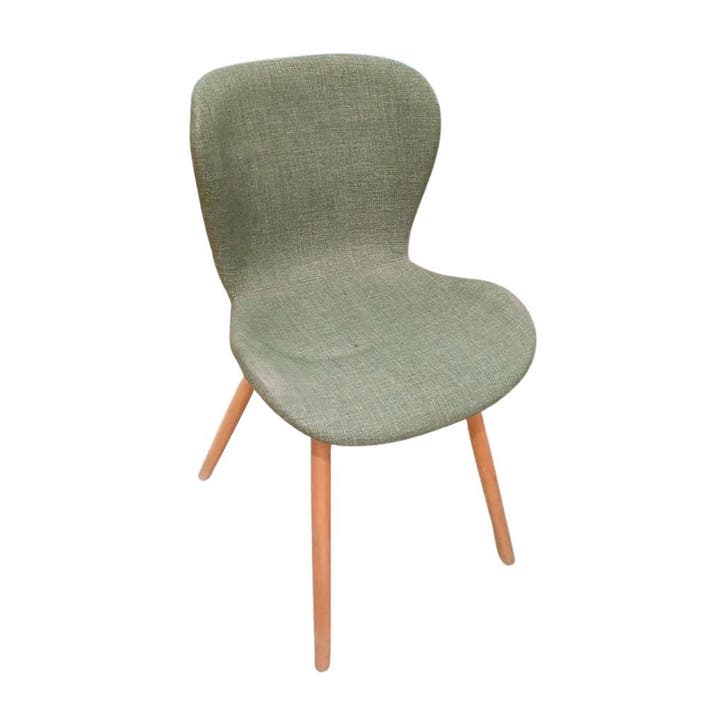 Set van 2 kuipstoelen groen houten poten 465 x 430 x 865, Articles professionnels, Aménagement de Bureau & Magasin | Mobilier de bureau & Aménagement