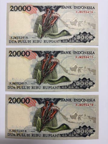 Indonésie. - 9 Banknotes - 1992/1995 (Sans prix de réserve), Timbres & Monnaies, Billets de banque | Europe | Billets non-euro