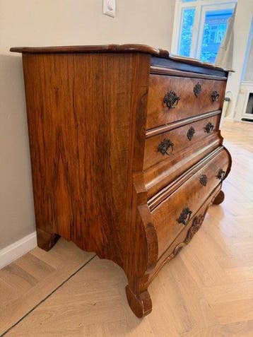 Commode - Walnoot - Antieke Commode 3 Laden
