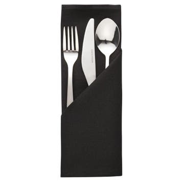 Ocassions servet zwart | 10 stuks | 100% polyester |, Verzenden