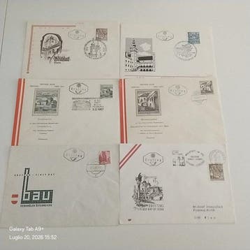 Oostenrijk - Buste fdc Oostenrijk, Gestempeld