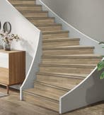TRAPRENOVATIE SET Avanto BEIGE / PVC Dryback ( SET Ten, Doe-het-zelf en Bouw, Ladders en Trappen, Ophalen of Verzenden, Nieuw