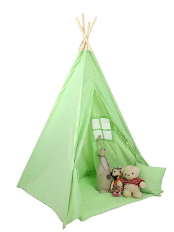 Tipi Speelhuisje | Met mat & kussens | Beste Prijs, Ophalen of Verzenden, Nieuw, Brandweerpaal, Aanbouwonderdeel