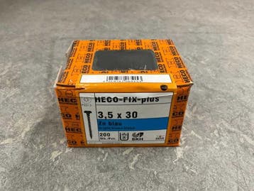 Veiling - 10x HECO spaanplaatschroef 200-pack ø3,5x30mm