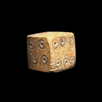 Oud-Romeins, Keizerrijk Been dobbelsteen - Ancient Roman