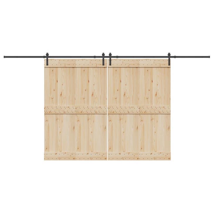 vidaXL Doos met onderdelen voor schuifdeur 427 cm staal, Doe-het-zelf en Bouw, Hang- en Sluitwerk, Nieuw, Verzenden
