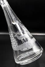 Moser & Söhne Art Nouveau Engraved Crystal Glass Decanter