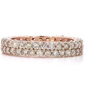 Zonder minimumprijs - Ring - 14 karaat Roségoud - 2.07ct.