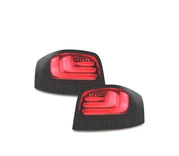FEUX ARRIÈRE POUR AUDI A3 8P 03-09 CARDNA FULL LED NOIR FUMÉ, Autos : Pièces & Accessoires, Verzenden