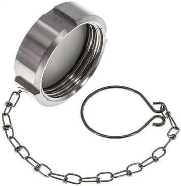 Blindwartel Rd52 X 1/6'' DN 25 RVS 1.4301 NBR DIN 11851 FDA, Verzenden
