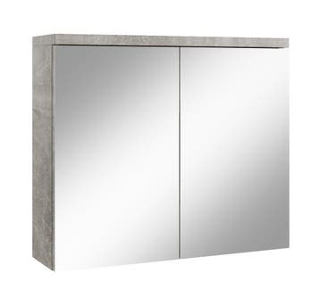 Spiegelkast Toledo 80 x 20 x 60 cm Beton Grijs Badkamerkast, Verzenden, Nieuw