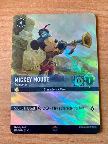 Ravensburger - 1 Card - Disney Lorcana - Mickey Mouse, Collections