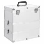 vidaXL Make-up koffer 37x24x40 cm aluminium zilverkleurig, Verzenden