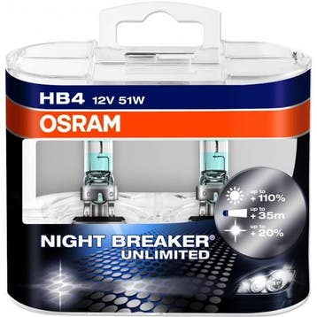 Osram HB4 Night Breaker UNLIMITED 12V 51W Set, Ophalen of Verzenden