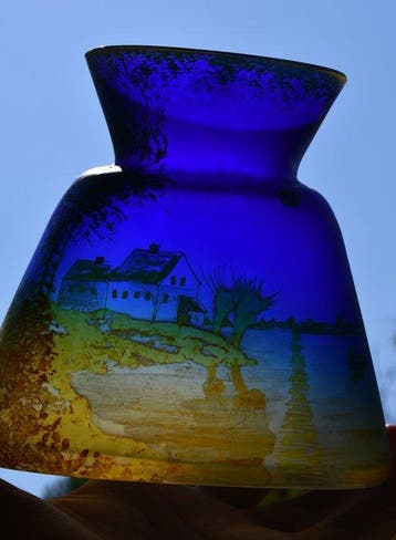 Beyermann and Co. - Haida - Vaas - Glas - Emailleverf en