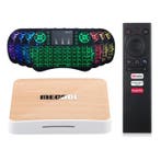 KM6 TV Box Mediaspeler Android 10.0 Kodi met Draadloos RGB, Audio, Tv en Foto, Televisie-accessoires, Verzenden, Nieuw