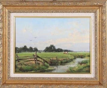 Jan Holtrop (1917-1995) - Koeien in de wei