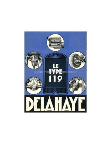 19?? DELAHAYE TYPE 119 BROCHURE FRANS, Ophalen of Verzenden, Nieuw