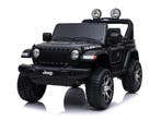 Jeep Wrangler Rubicon, 12 volt elektrische kinderauto, Leder, Ophalen of Verzenden