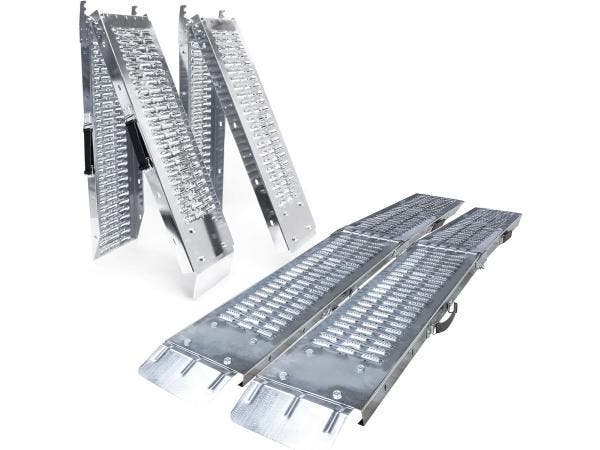 Veiling - 2x VOUNOT opvouwbare oprijplaat - 400 kg - 180 x 2, Autos : Divers, Remorques Pièces