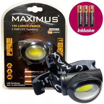 Maximus LED Hoofdlamp - Rampready, Caravans en Kamperen, Zaklampen, Nieuw