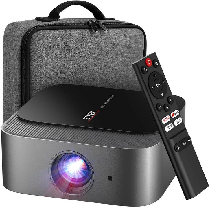 Strex Beamer - Smart 1080P Full HD Projector - 4K, Audio, Tv en Foto, Beamers, Nieuw, Verzenden