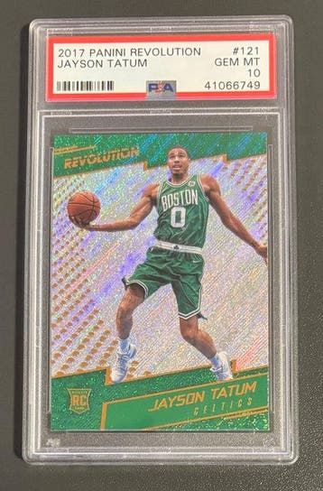 2017 Panini Revolution, Prizm - Ruby Wave Jayson Tatum,, Verzamelen, Nieuw