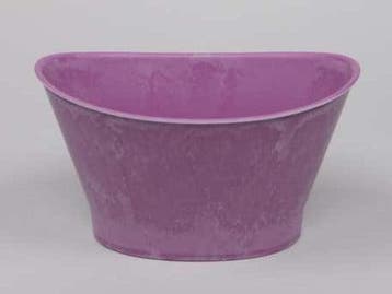 Bloempot Ovaal Soft Roze 22x15x12 cm, Huis en Inrichting, Nieuw