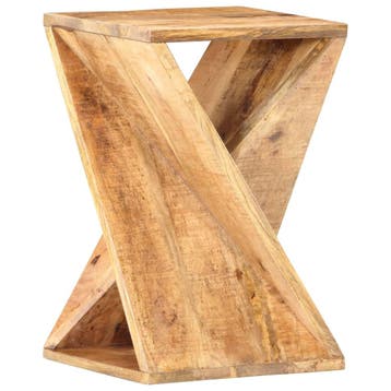 vidaXL Bijzettafel 35x35x55 cm massief mangohout, Huis en Inrichting, Tafels | Bijzettafels, Verzenden, Nieuw