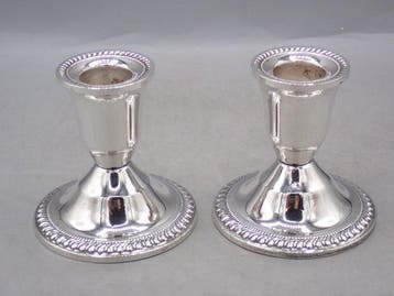 Duchin Creation - Kandelaar (2) - .925 zilver, Antiek en Kunst
