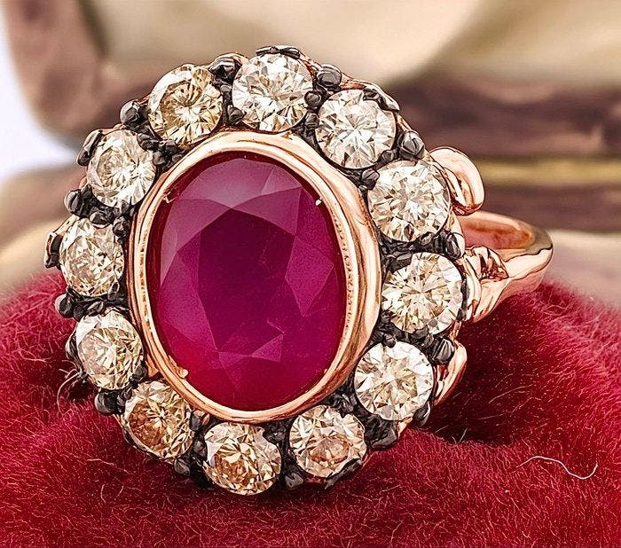 Sans prix de réserve - Bague - 9 carats Or rose, Argent, Bijoux, Sacs & Beauté, Bagues